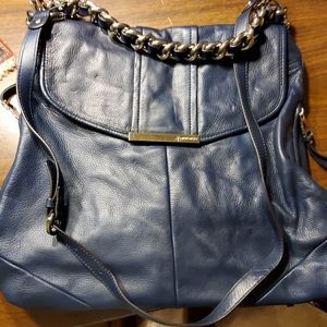 B. Makowsky Large Navy Handbag